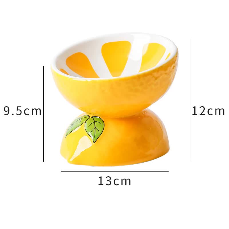 Gamelle surélevée en Céramique – Motif Citron