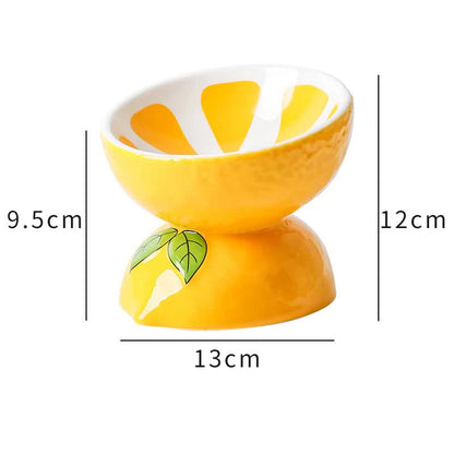 Gamelle surélevée en Céramique – Motif Citron