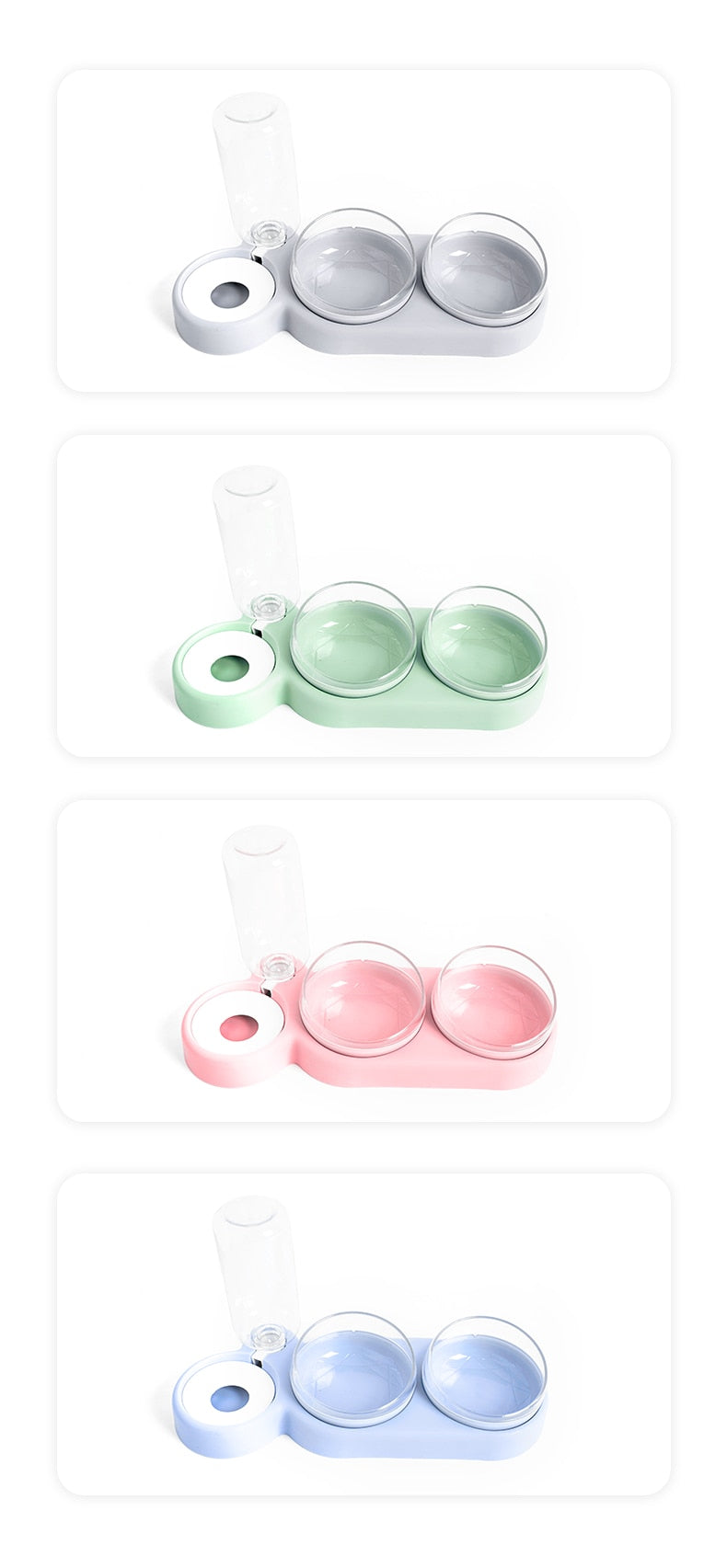 Set 2 en 1 Gamelles et Distributeur d’Eau – Double Bol pour Chiens et Chats