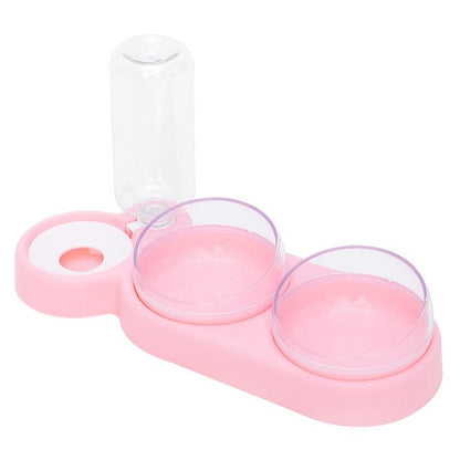 Set 2 en 1 Gamelles et Distributeur d’Eau – Double Bol pour Chiens et Chats
